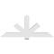 Ekena Millwork Kennewick Architectural Grade PVC Gable Bracket, 72"W x 30"H x 6"D x 6"F, 10/12 Pitch GBP072X30X0606KEN00 - alternate 3